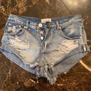 ONE TEASPOON BANDIT SHORTS size 25